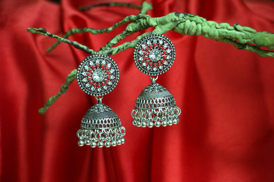 Silver Fancy Jhumka