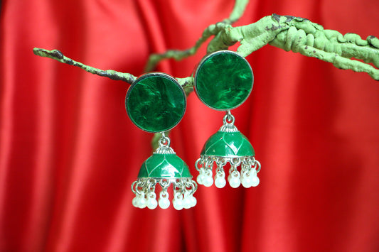 Green Jhumka